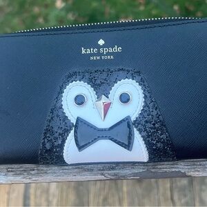Kate Spade Black and White Penguin Wallet